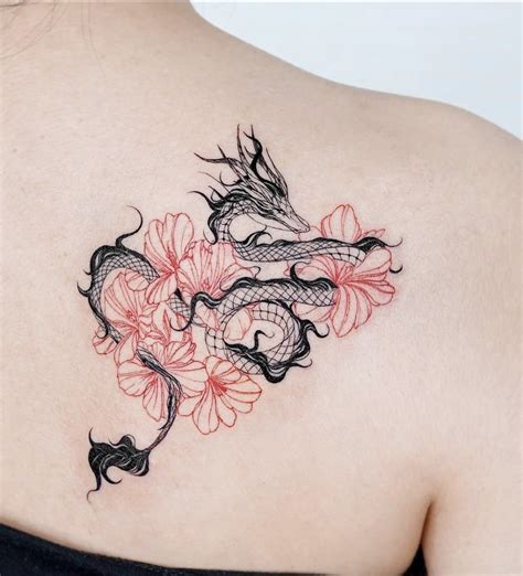 Back Of Leg Tattoo Red Dragon Tattoo Flying Dragon Gr - vrogue.co