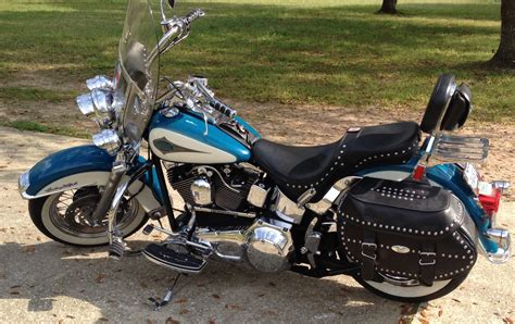 2001 Harley-Davidson® FLSTC/I Heritage Softail® Classic (Teal/Off White ...