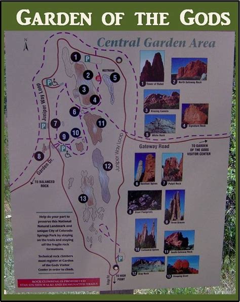 Garden of the Gods Park Map – Hikers of all ages enjoy 15 miles of trails through beautiful rock ...