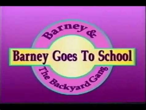 Barney - Barney Goes To School Custom Theme (Season 5 Version) - YouTube