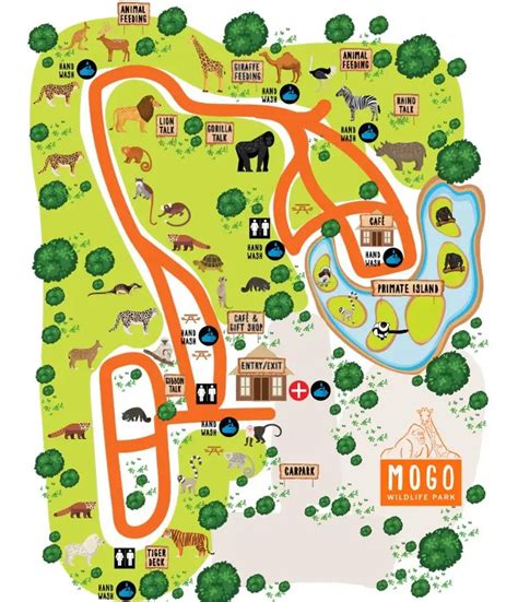 Mogo Wildlife Park Map (2024 - 2022) | ThemeParkBrochures.net