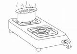 Stove Coloring Pages Sketch Page sketch template