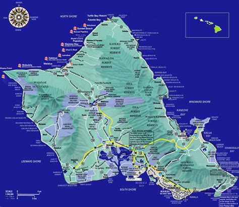 Oahu Maps | Go Hawaii - Oahu Map Printable | Printable Maps