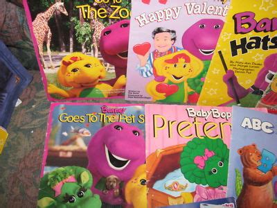 Lot 13 Barney books Hats Zoo Doctor Farm Baby Bop ABCs | #138518664