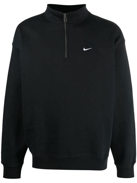 Nike swoosh-logo half-zip Jumper - Farfetch