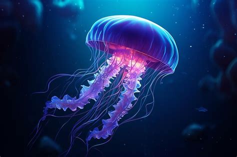 Premium Photo | Jellyfish Underwater Background Wallpaper