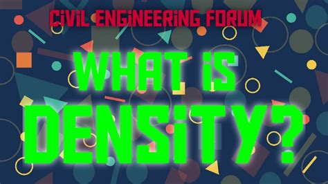 What is density? | Physical property of Material - YouTube