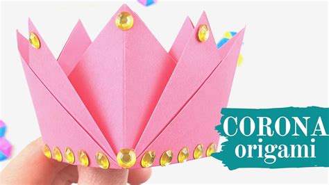 Cómo hacer una corona de origami paso a paso - Manualidades Play