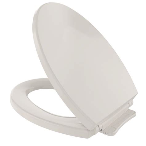 TOTO SoftClose Elongated Closed Front Toilet Seat in Sedona Beige-SS114 ...