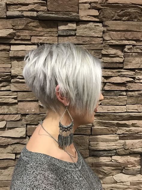 12 Grey Blonde Pixie Cut - Short Hair Color Ideas - Short Locks Hub