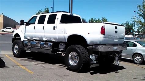 THE BIGGEST DIESEL MONSTER FORD TRUCKS 6 DOOR LIFTED CUSTOM - YouTube