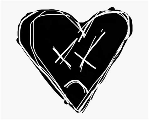 Emo Png - Black Broken Heart Png, Transparent Png - kindpng