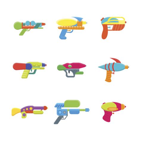 Mason & Marbles Toy Water Guns On Canvas by Bigmouse108 Print | Wayfair