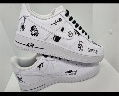 Nike Air Force 1 Custom, Air Force One, Custom Nike Shoes, Painted Air ...