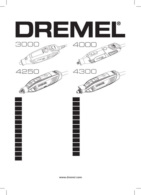 User manual Dremel 3000 (English - 204 pages)