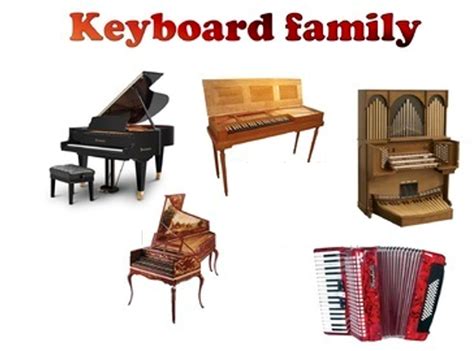 The Keyboard Family Diagram | Quizlet