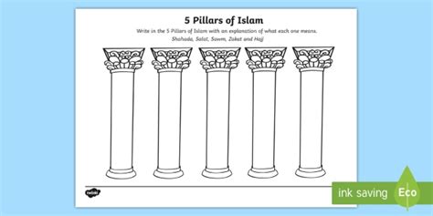 Five Pillars of Islam Picture (Teacher-Made)