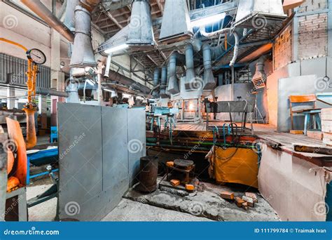 Factory Manufacturing of Glass Production Stock Photo - Image of background, blowing: 111799784