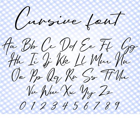 Cursive Calligraphy Free Font SVG