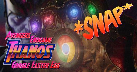 Remembering the Google Update with the Thanos Easter Egg