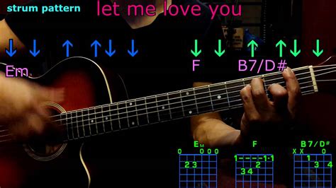 let me love you ariana grande guitar chords - YouTube