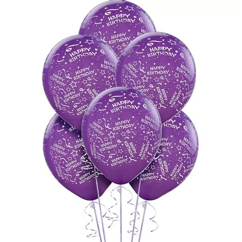 Confetti Purple Birthday Balloons | Party City