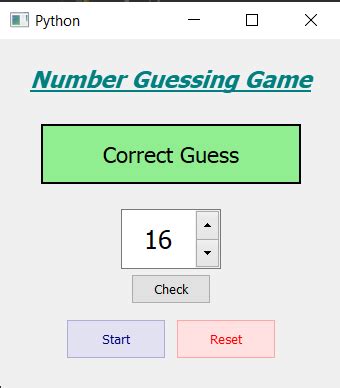 PyQt5 - Number Guessing Game - GeeksforGeeks