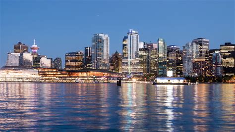Night Time Cityscape of Vancouver, British Columbia, Canada image - Free stock photo - Public ...