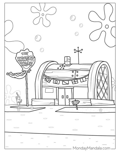 Krusty Krab Coloring Pages