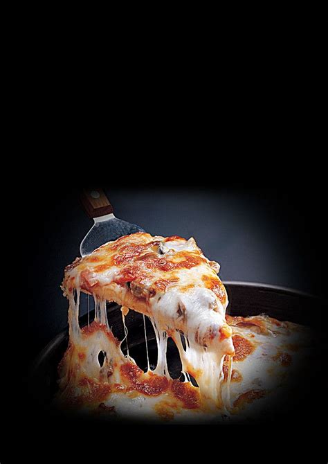 Gourmet Pizza Atmospheric Black Poster Background Material | Gourmet ...