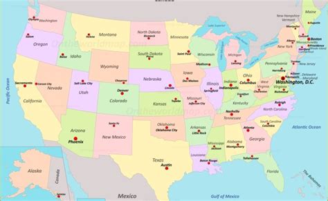 Printable Us Map Capitals United States Map Capitals – Otosection