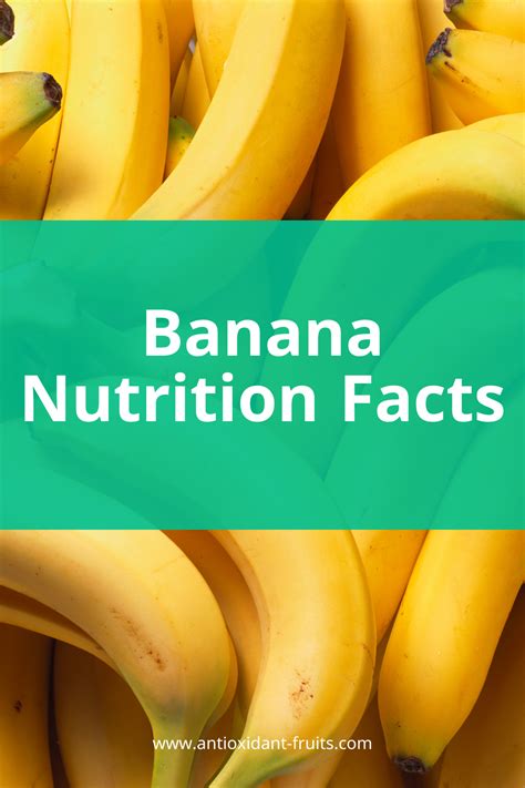 Banana nutrition facts – Artofit