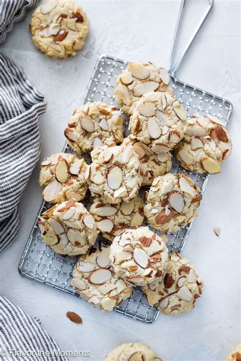 Greek Almond Cookies (Amygdalota) - Flavor the Moments