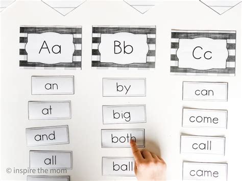 Printable Word Wall for Sight Words