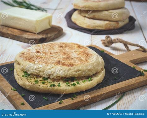 Bolo do caco bread stock image. Image of focaccia, sandwich - 179064367