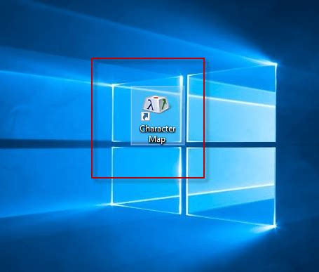 How to Create a Character Map Shortcut on Your Windows 10 Desktop