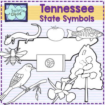 Tennessee state symbols clipart by Teacher's Clipart | TPT