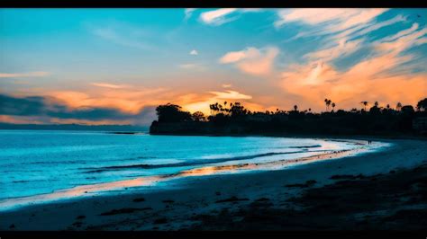 Download Santa Barbara Beach UCSB Sunset Wallpaper | Wallpapers.com