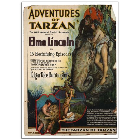 The Adventures of Tarzan (1921) | Vintage Movie Poster | Just Posters