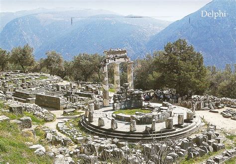 Postcards on My Wall: Archaeological Site of Delphi, Greece (UNESCO)