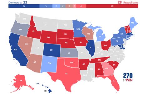 2022 Gubernatorial Elections Interactive Map - 270toWin