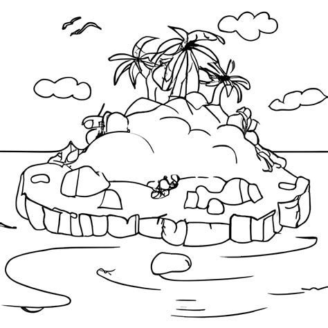 Island Coloring Pages