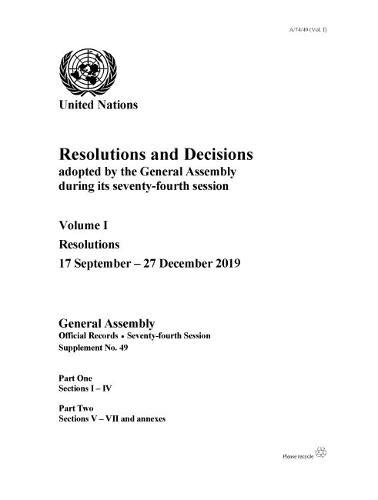 Resolutions and decisions adopted by the General Assembly during its ...