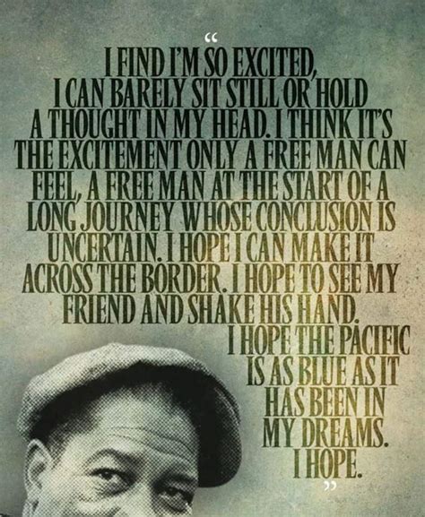 The SHAWSHANK REDEMPTION Red i Hope Quote Poster - Etsy