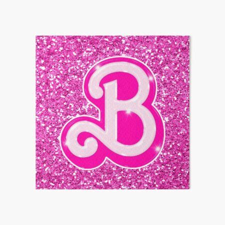 "Barbie Logo, Letter (B) Pink, Movie Barbie 2023" Art Board Print for ...