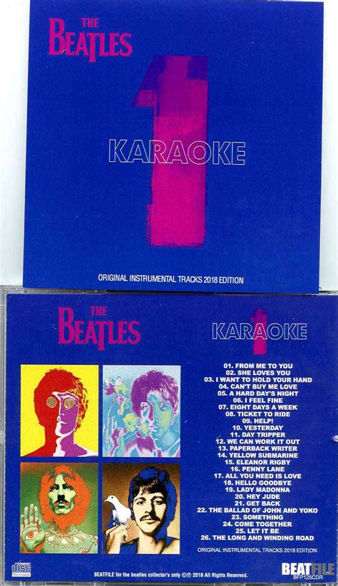 The Beatles- 1 = Karaoke ( Original Instrumental Tracks 2018 Edition ) ( BEATFILE ) - Thecdbunker