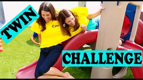 TWIN CHALLENGE Conjoined Twin Obstacle Course - YouTube