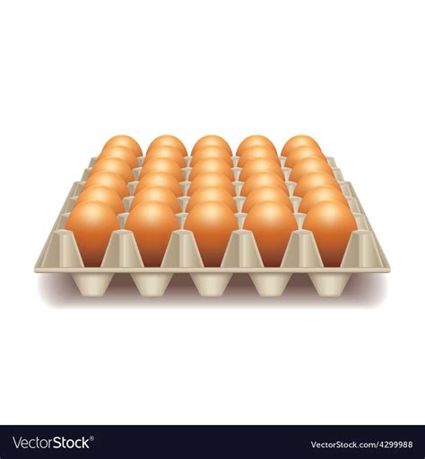 Tray with eggs isolated on white photo-realistic. Download a Free Preview or High Quality Adobe ...