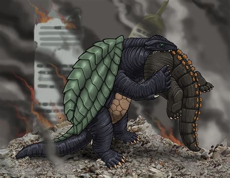 g4 :: Gamera v. Godzilla by Strega