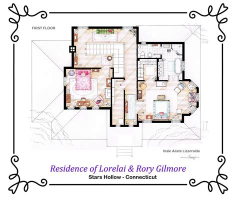 House of Lorelai and Rory Gilmore - First Floor by nikneuk.deviantart ...